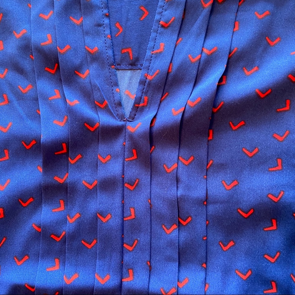 Cap-Sleeve Split Neck Top - image 3